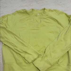 lululemon athletica Light Green Crewneck Sweater